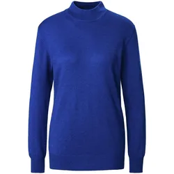 Stehbund-Pullover Modell Sabrina aus Seide und Kas Peter Hahn blau, 38