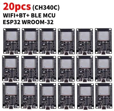 Inspired Living ESP32 WROOM 32 Wireless Development Board With USB C & Dual Connectivity ch340c Type c 20pc