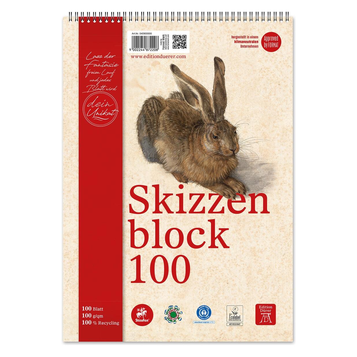Edition Dürer Skizzenblock A4 100BL weiss (A4) (040900000)