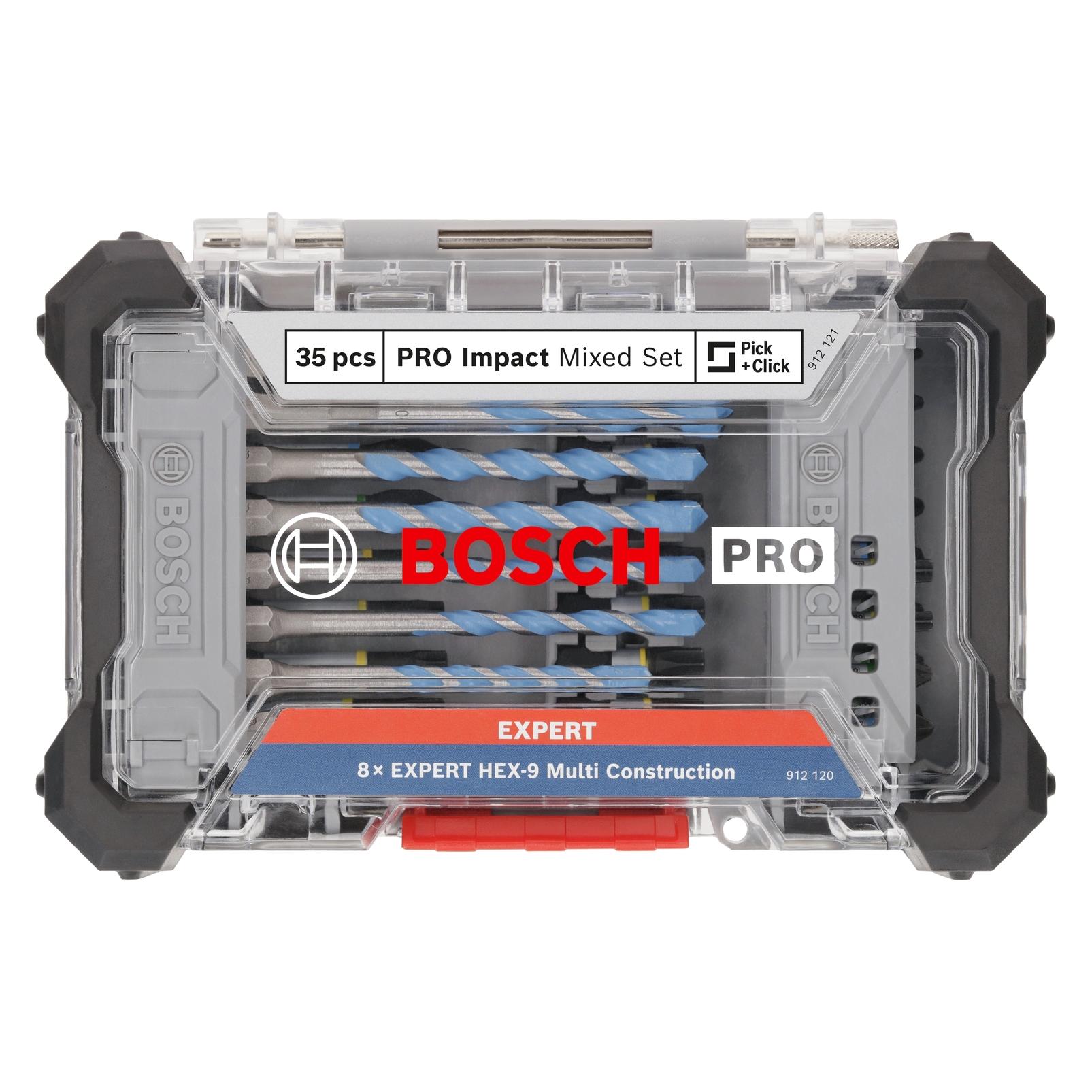 Bosch Professional Zubehör PRO Impact Schrauberbits und Multi Construction Bohrer Mixed Set (2608521U82)