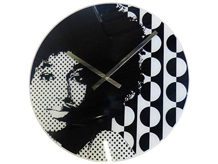 DESIGN-WANDUHR Balance 8074 Siexties SCHWARZ WEISS UHR BAHNHOFSUHR KÜCHENUHR Ø 43 cm