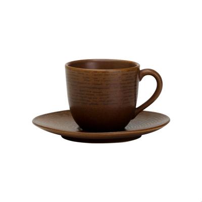 Avet Set aus 6 Kaffeetassen mit Unterteller, HMARTIST-BRO-41.