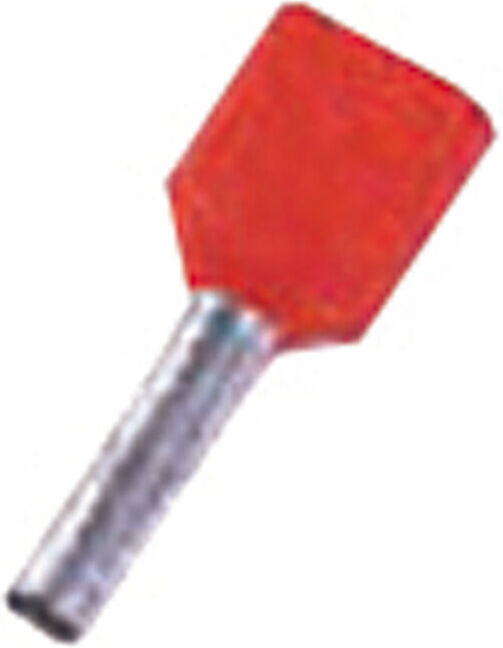 Intercable Tools Manchon à double conducteur 2x1qmm rouge ICIAE18Z (180775)
