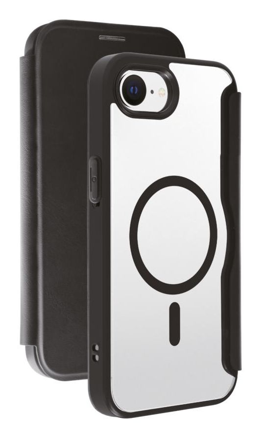 Vivanco Mag Premium Wallet Geldbörsenhülle für iPhone 16e (2025) (Schwarz) 64494