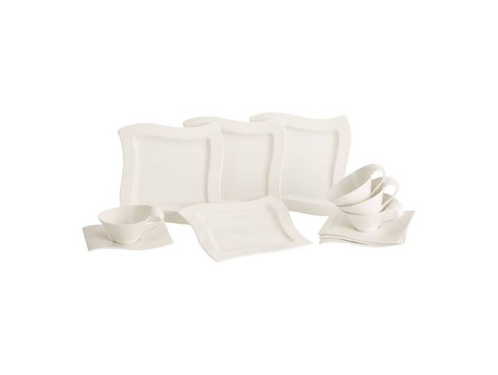 Villeroy & Boch Teeservice NewWave Teeservice 12-tlg. (12-tlg), 4 Personen, Porzellan