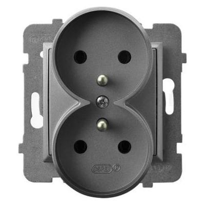 Ospel Fassung Aria doppelt w/u grau matt (GP-2URZ/m/70) (GP-2URZ/m/70)