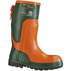 Feldtmann, Sicherheitsschuhe, Forstsicherheitsstiefel Ulme Grösse 41 oliv/orange Naturkautschuk SB E SRA EN ISO 20345 (SB, 41)