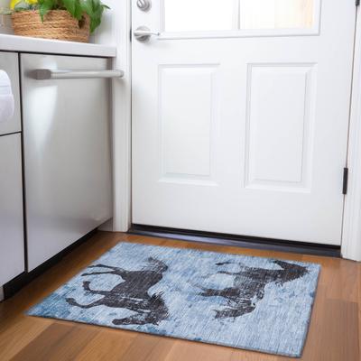 Addison Rugs Machine Washable Indoor/ Outdoor Horse Chantille Rug