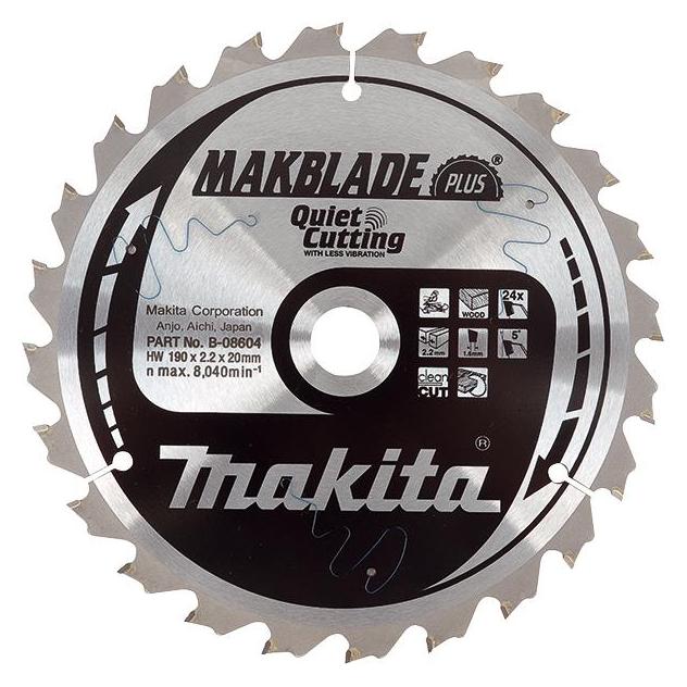 Makita B-08698 TCT Säge 260X2.3X30mm 5° T60 MAKBLADE PLUS (MB-08698)
