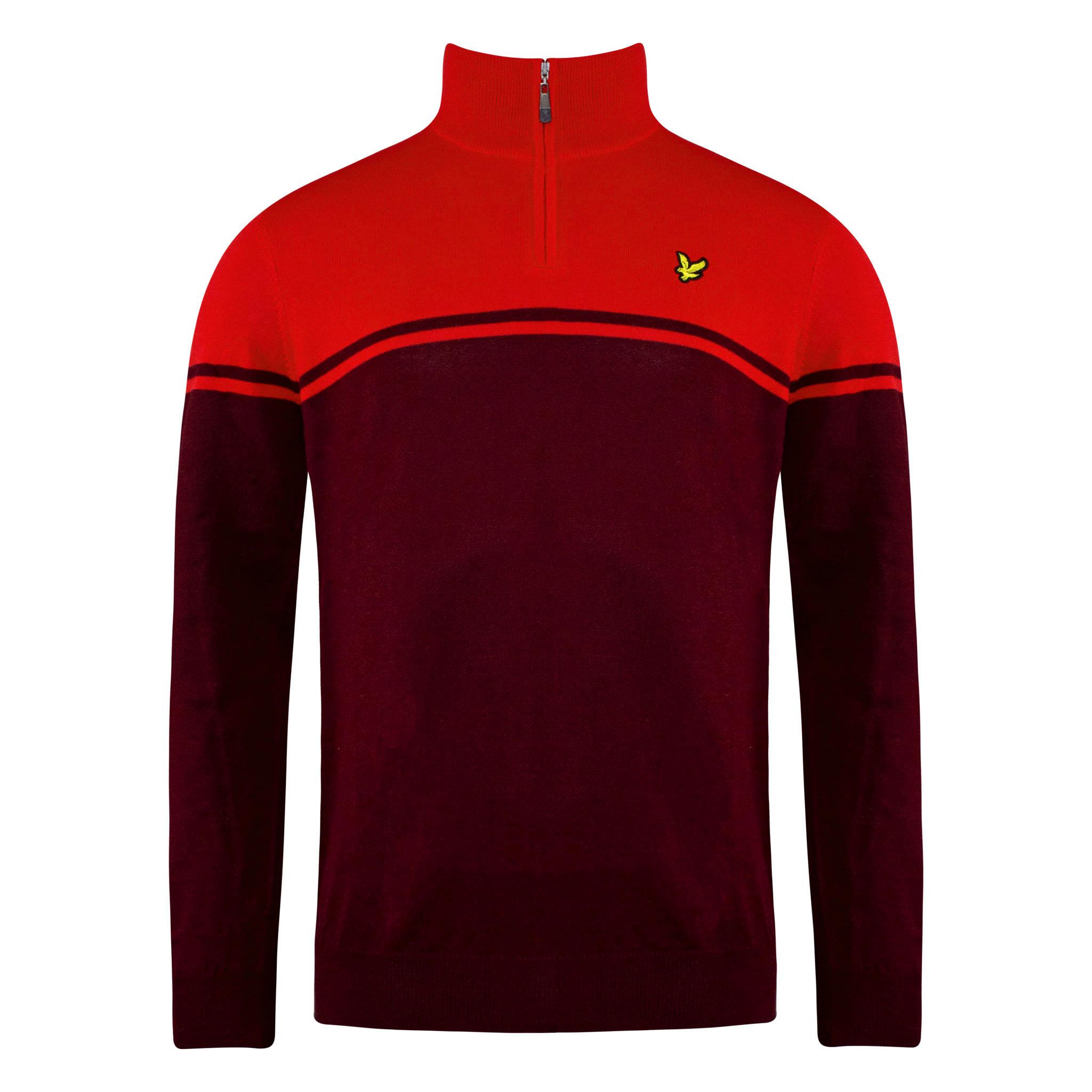 Lyle & Scott Croft Golf Heren Rode Trui