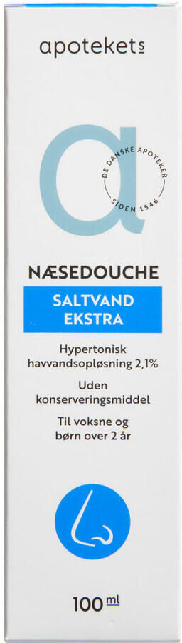 Apotekets Næsedouche Saltvand Medicinsk udstyr 100 ml