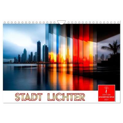 Stadt Lichter (Wandkalender 2027 DIN A4 quer), CALVENDO Monatskalender