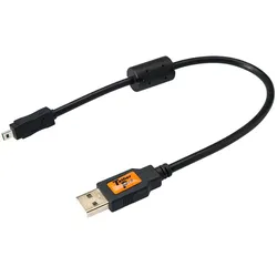 Tether Tools USB 2.0 an 2.0 Mini-B 8-Pin 0,3m schwarz