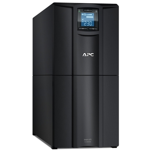 APC Smart-UPS C 3000VA LCD Onderbrekingsvrije stroomvoorziening - 2100 Watt - 7 uitgangen - Zwart