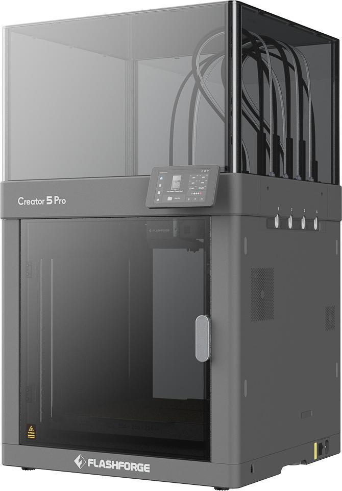 Flashforge Creator 5 Pro, Fused Deposition Modeling (FDM), WLAN, USB Anschluss, Sichtfenster