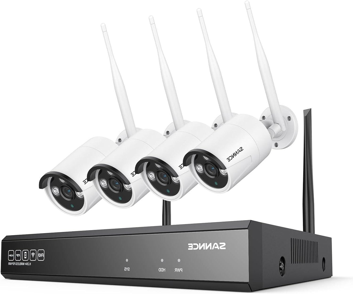 Selius Bewakingscamera set met wifi beveiligingscamera voor outdoor gebruik