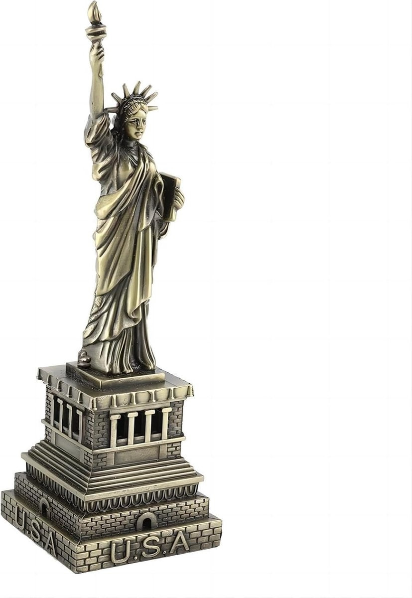 Famous Building Model Vrijheidsbeeld - Miniatuur New York Beeldje voor Bureau Decoratie en Cadeaus