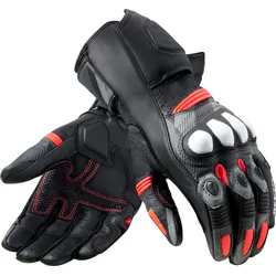 Revit League 2, Handschuhe - Schwarz/Neon-Rot/Grau - 3XL