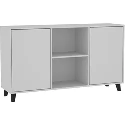 KOMMODE Home mit 2 Türen, ohne Griffe, Weiß