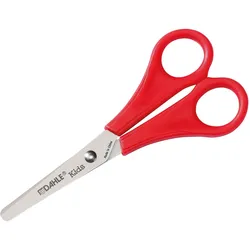 5x Dahle, Schere, Kinderschere rund 13 cm, Griff rot (13 cm)