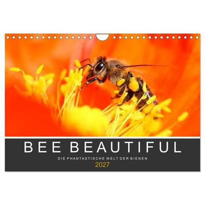Bee Beautiful - Die phantastische Welt der Bienen (Wandkalender 2027 DIN A4 quer), CALVENDO Monatskalender
