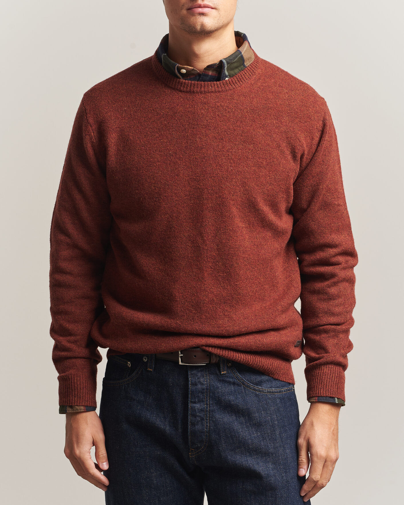Barbour Lifestyle Patch Crew Russet men M Rød
