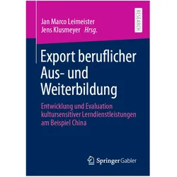 Export beruflicher Aus- und Weiterbildung, Fachbücher von Jens Klusmeyer, Marco Leimeister, Jan Klusmeyer