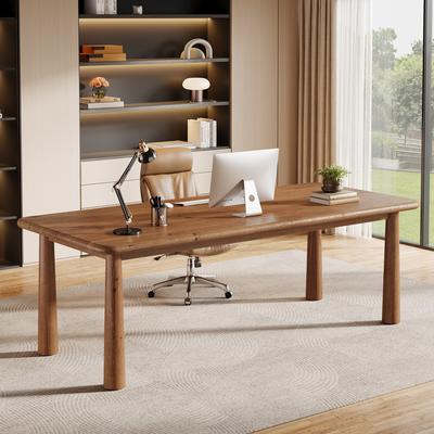 BLUEBELL 63-Inch Solid Wood Executive Desk with Heavy Duty Legs