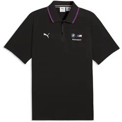 PUMA Herren Poloshirt - BMW Motorsport, Sportswear, Baumwolle, kurz, einfarbig Schwarz / L