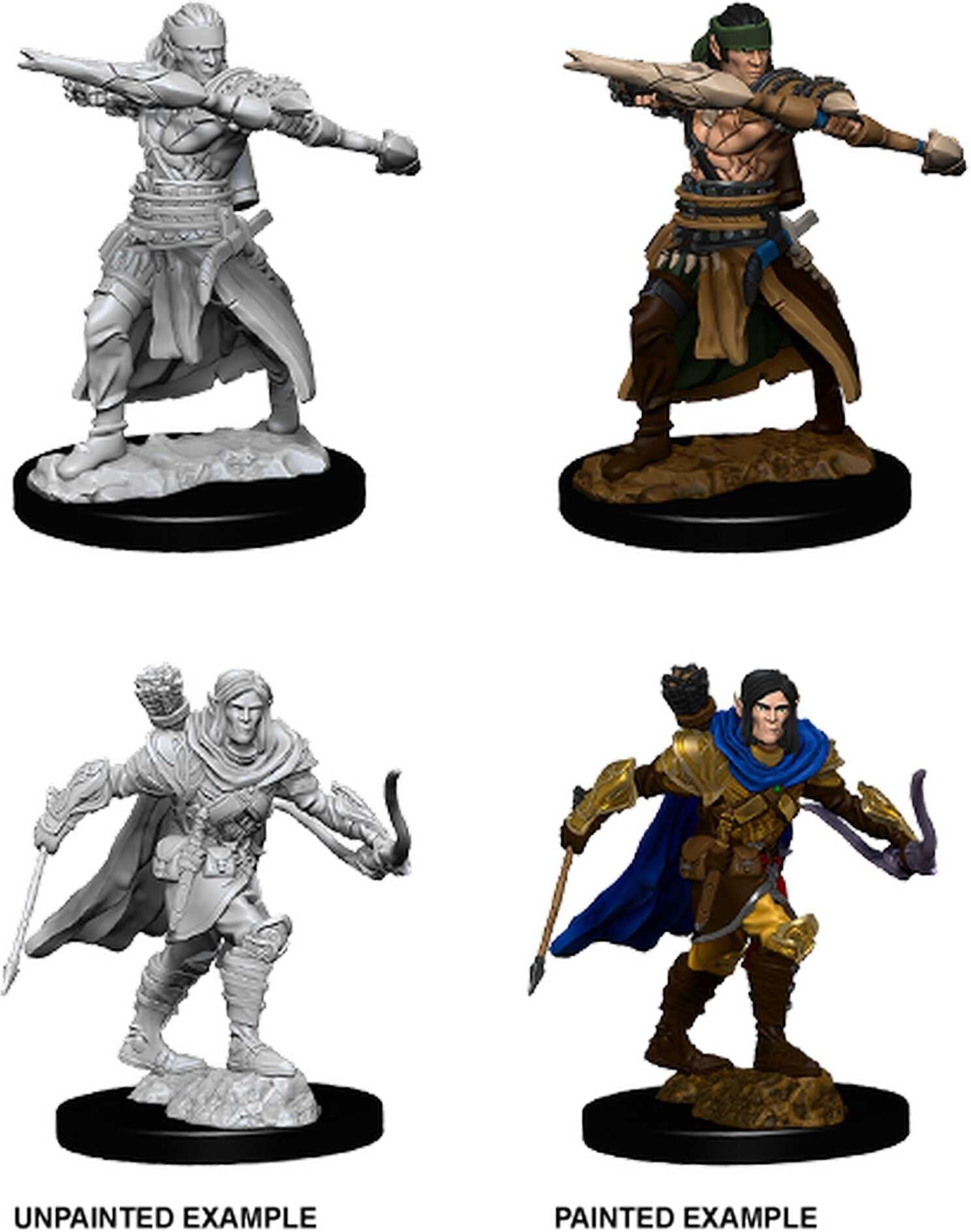 Pathfinder Battles Deep Cuts Male Half-Elf Ranger Unpainted Miniature for Collectors, Ages 14+, by Wiz Kids LLC