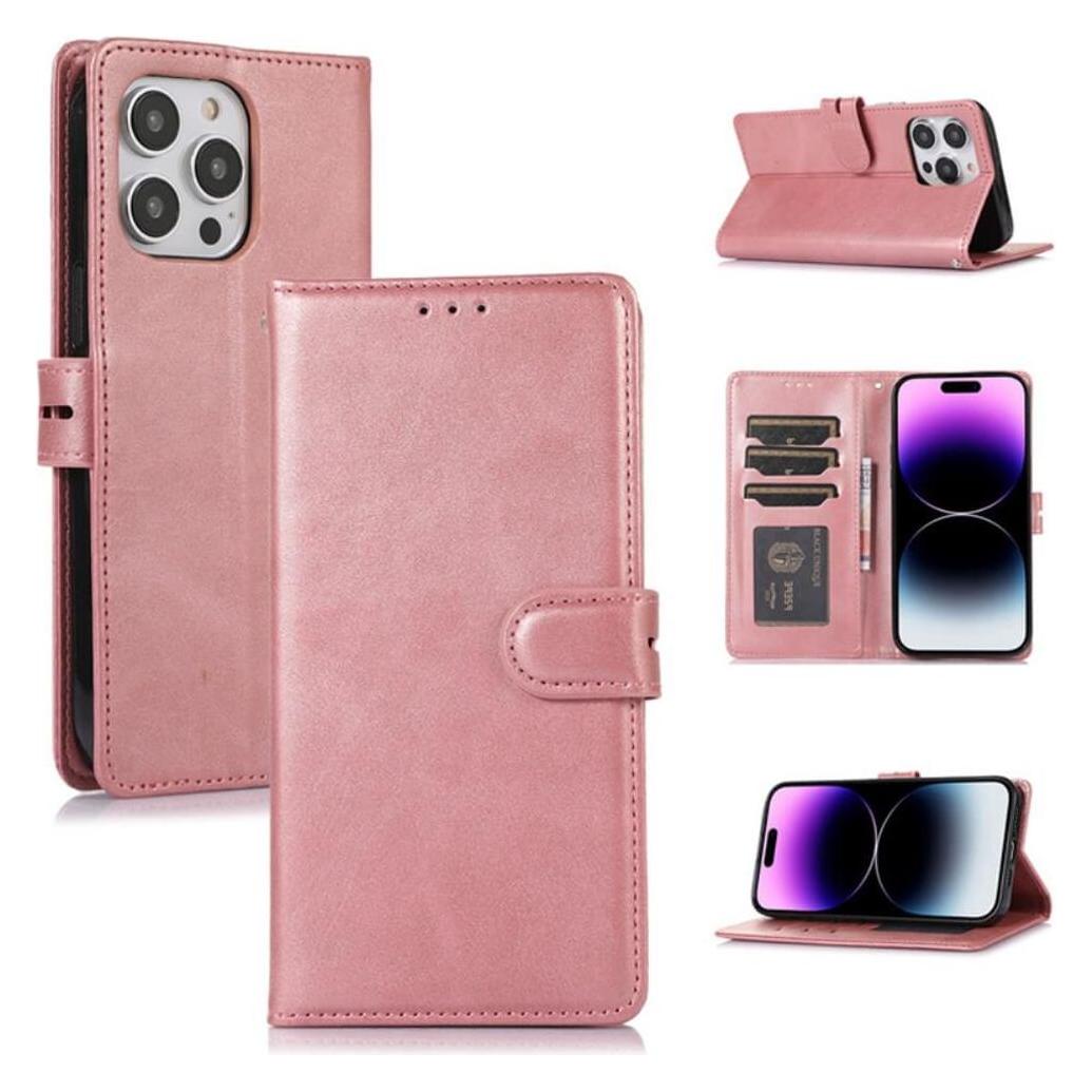 Cover-Discount iPhone 15 - Premium Handyhülle Etui rosa (Apple iPhone 15) (660157099C)