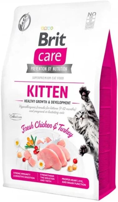 Brit Care Cat Kitten Healthy Growth Development Peru E Frango 2 Kg