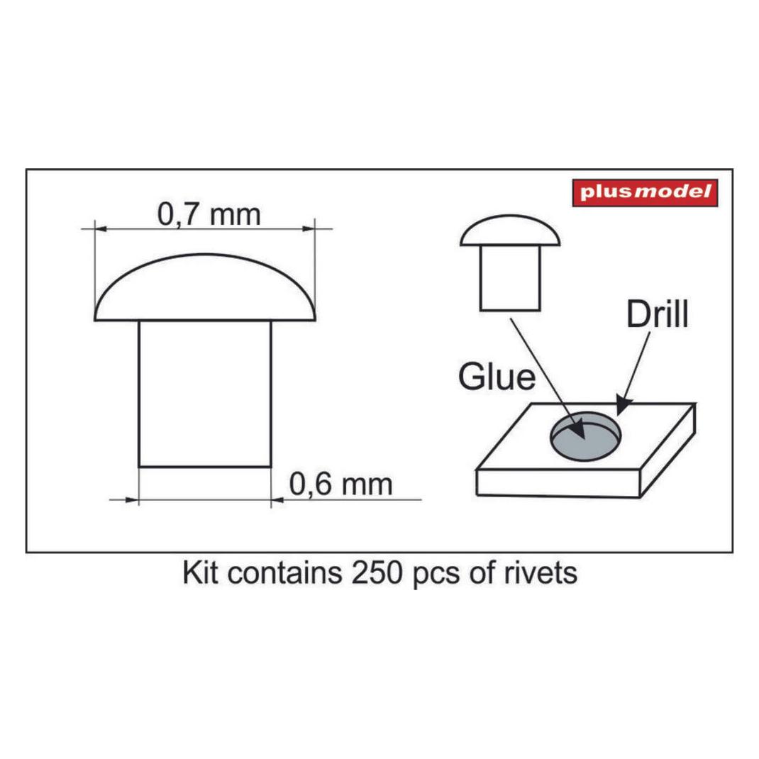 Plus Model Rivets 0,7 mm (23798628)