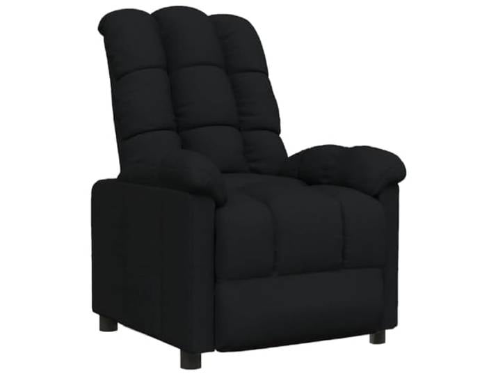Tmriohed Relaxsessel Schwarz Stoff TV Sessel mit Liegefunktion Ergonomischer Ruhesessel mit dreistufig verstellbarer Rückenlehne und weicher Polsterung für Ihr Wohnzimmer.