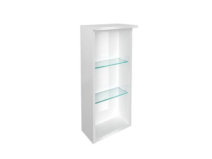 FACKELMANN Hängeschrank Oxford Regal oben 30cm - Weiß Hochglanz