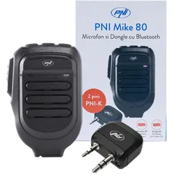 PNI Mikrofon und Dongle mit Bluetooth Mike 80, Zweikanal, kompatibel mit HP 8001L, Mikrofon