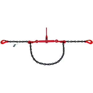 SAS Zurrkette 1430008, mit Gabelkopfhaken & Ratschspanner, Ø 10 mm x 2 m, 2-teilig, Güteklasse 8, bis 6300kg / 6300daN