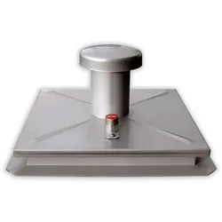 Hailo Schachtabdeckung HS2 Edelstahl 4mm tagwasserdicht, verstärkt 1200x1200mm mit Isolierung