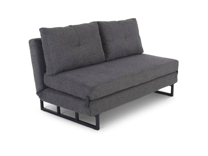 Raburg Schlafsofa Zara, 148cm, 2-Sitzer mit Schlaffunktion, Anthrazit 2-Sitzer, mit Gästebett-Funktion, Liegefläche 146x192 cm, Kopfteil verstellbar, Klappmechanismus, Mikrofaser
