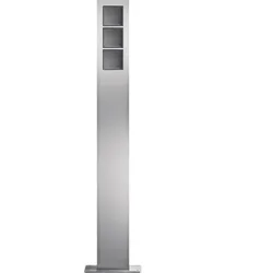 Hager modular Standsäulen 3/1 Edelstahl matt
