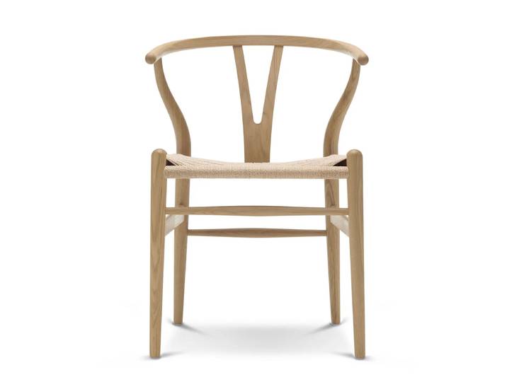Carl Hansen - CH24 Wishbone Chair, Eiche geseift / Naturgeflecht