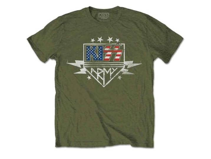 KISS 'Army Lightning' (Groen) T-shirt, Groen, XXL