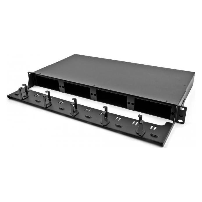 Delock 48,30cm (19") LWL HD (High Density) Patchpanel 1 HE schwarz (66924)
