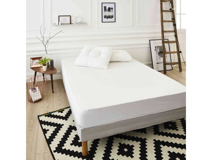 Protège matelas très épais coton extensible anti-acariens imperméable soyeux et respirant qualité hôtellerie de luxe 90x200