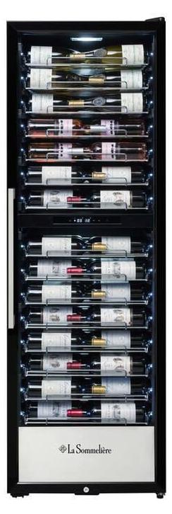 La Sommelière PRO160DZN, Weinkühler mit Kompressor, Freistehend, 152 Flasche(n), 80 W, G, Schwarz