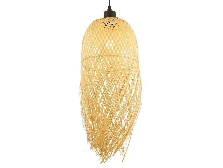 Suspension Bali Bamboo 20 x 55 x 20cm Marron Bambou naturel Polycarbonate E27