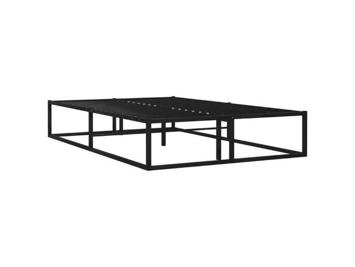 Luxe&Mode Cadre de lit - sans matelas - lit Adulte double - 2 ans garantie - noir métal 120x200 cm（62088）