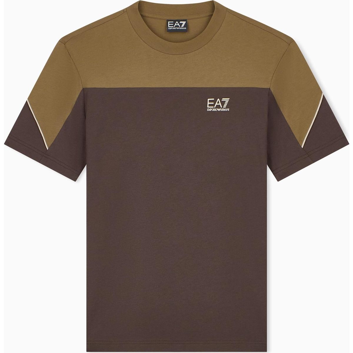EA7 Train Athletic Colour Block M Tee SS mulch (U6027) M 7M002384 AF12503-U6027-M