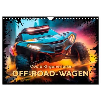 Coole KI-generierte OFF-ROAD-WAGEN (Wandkalender 2027 DIN A4 quer), CALVENDO Monatskalender