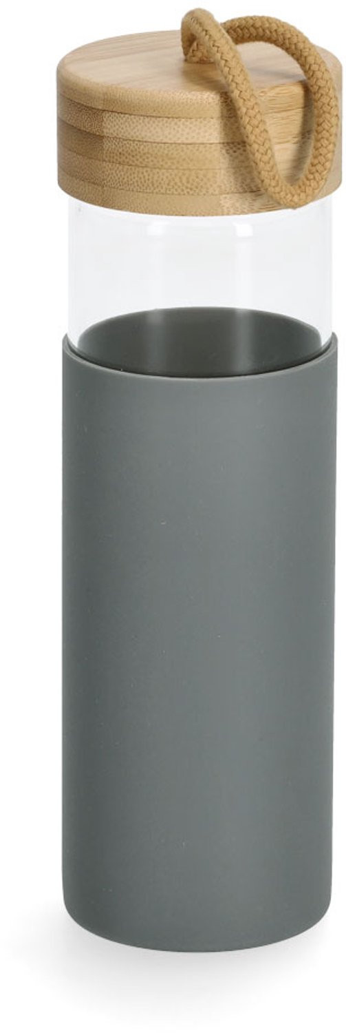 ZELLER Draagbare drinkfles met siliconen hoes, 500 ml
